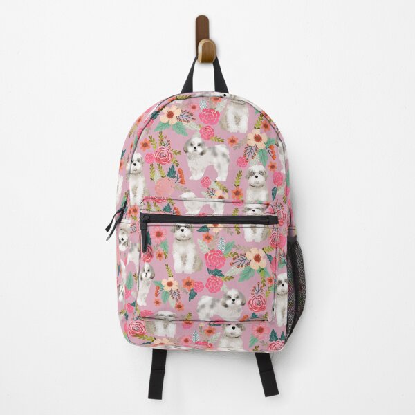 Item preview, shih tsu dog floral - vintage florals, floral pet, cute dog, shih tzu designed and sold by PetFriendly.