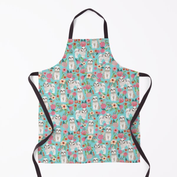 Item preview, shih tsu dog floral - vintage florals, floral pet, cute dog, shih tzu designed and sold by PetFriendly.