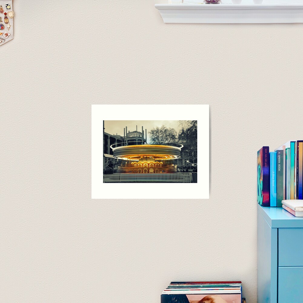 Merry go round Art Print
