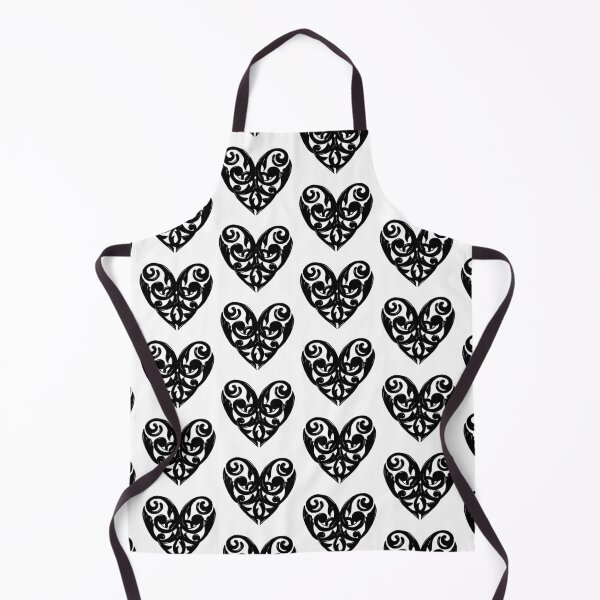 Item preview, Ornamental Vintage Heart in Black Pattern designed and sold by xalexiart.