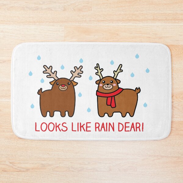 Item preview, Looks like rain dear, Christmas reindeer designed and sold by IceCreamCat.