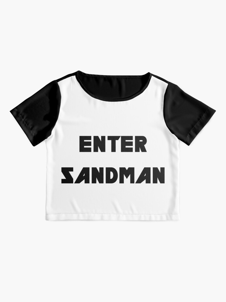 Enter Sandman Metallica T Shirt By Davescoobysti Redbubble