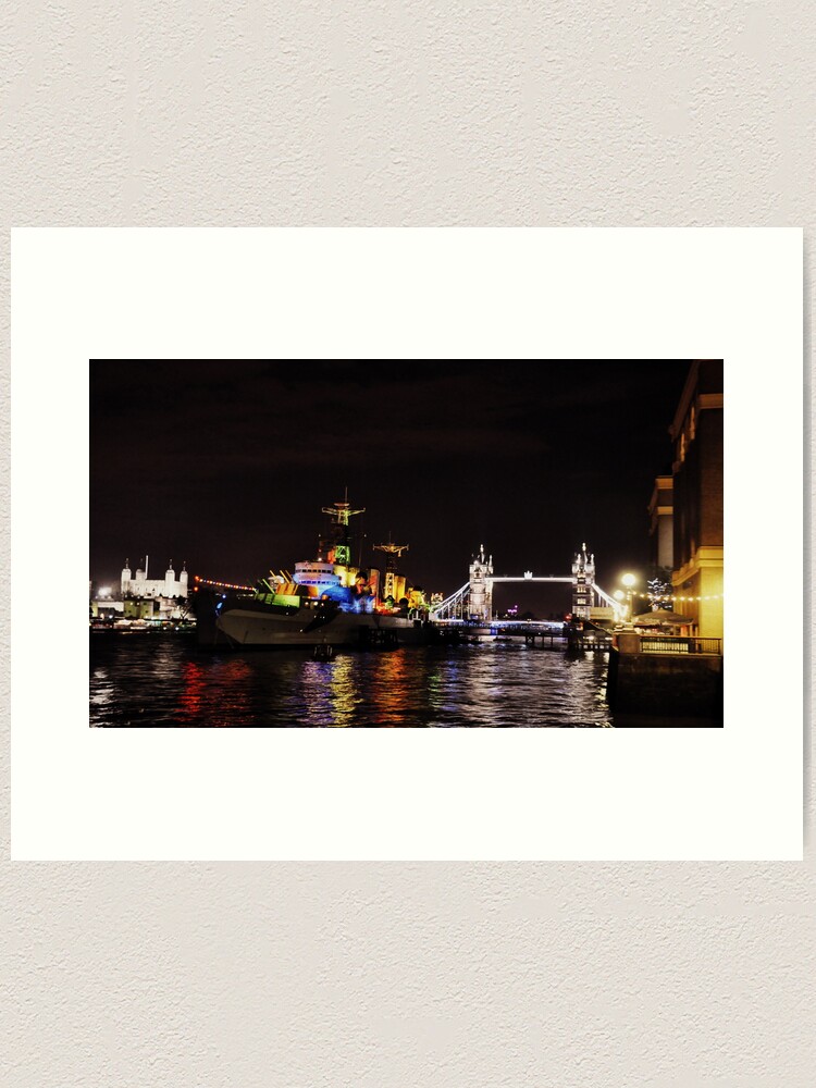 Alternate view of Presenting HMS Belfast Art Print