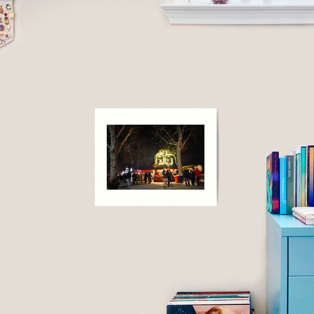 Christmas market Art Print