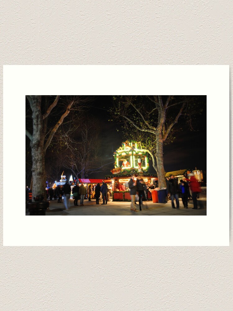 Alternate view of Christmas market Art Print