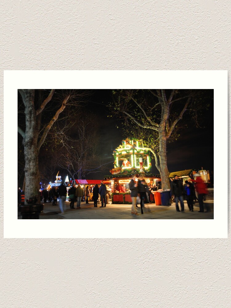 Alternate view of Christmas market Art Print