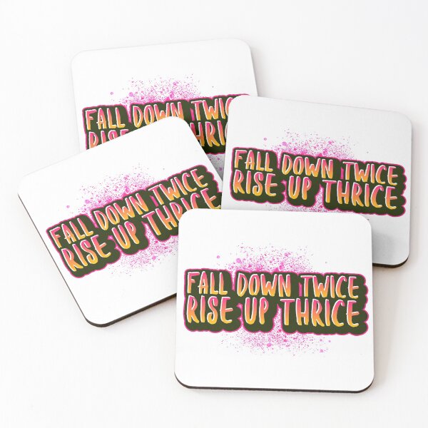 Item preview, Fall Down Twice Rise Up Thrice designed and sold by CoopClothing.