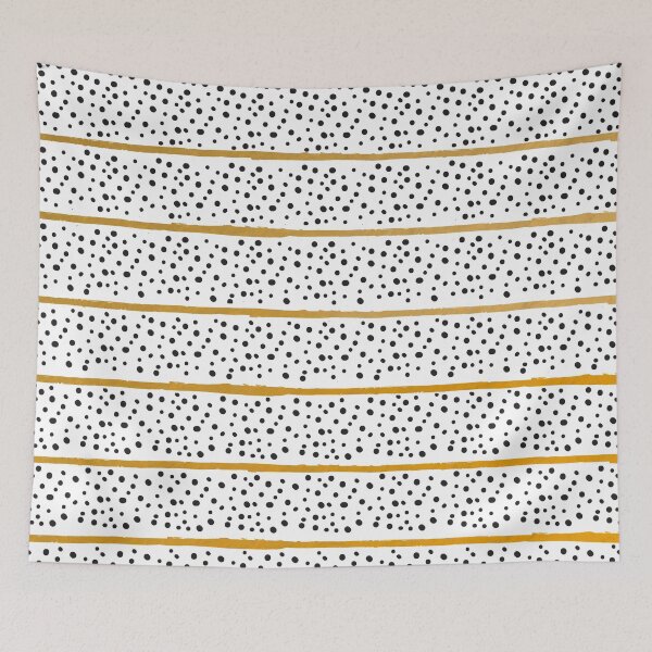 Item preview, Dalmatian Dots with Gold Paint Lines Pattern designed and sold by MarzStudio.