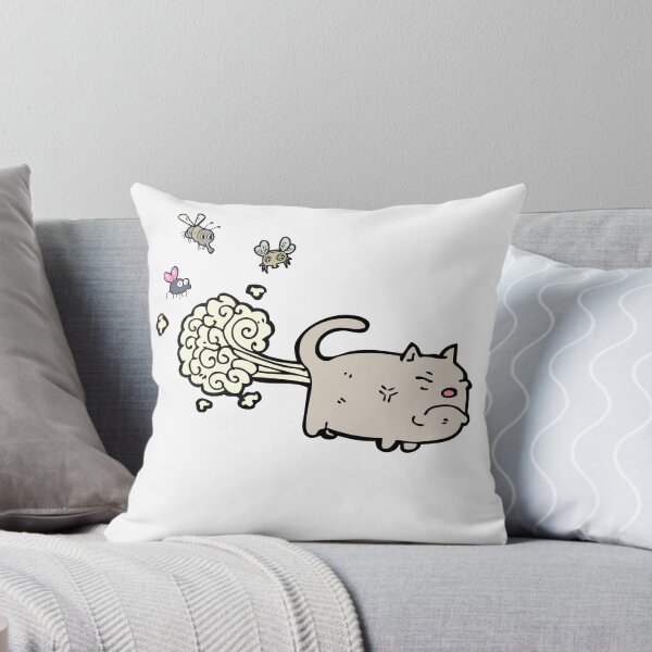 Item preview, Funny Cartoon Cat fart fly designed and sold by OneTimeEngineer.