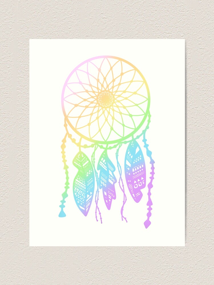 Follow Your Dreamcatcher - Boho Chic Ethnic Nursery Art Poster Print Spiral  Notebook