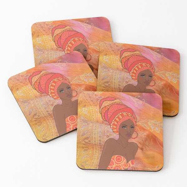Item preview, Nubian Queen Tribal Floral designed and sold by LaceRenee.
