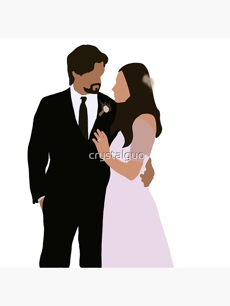 Alaric and Jo wedding Framed Art Print for Sale by crystalguo