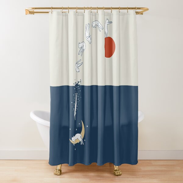 Cat Landscape 37: Dive into the night Shower Curtain