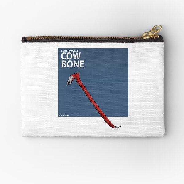 Image of a crowbar (Literal Danish) - Cow Bone Zipper Pouch