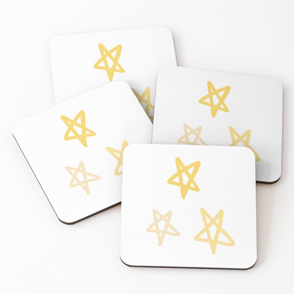 Item preview, vintage pastel golden stars designed and sold by camillefct.