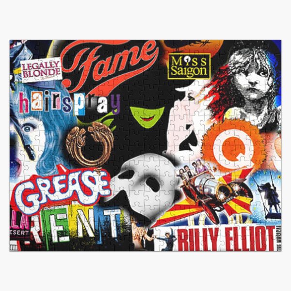 Vista previa del artículo con la obra «Collage musical de Broadway», diseñado y vendido por ryaneliz91.
