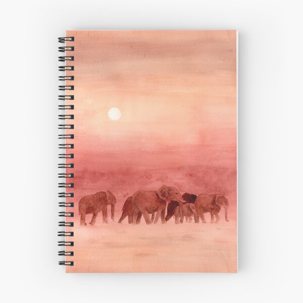 Item preview, Elephant Family at Sunset designed and sold by Pattokarts.