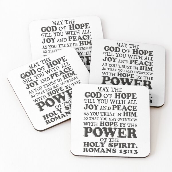 Item preview, Romans 15:13 May The God Of Hope Fill You With All Joy And Peace designed and sold by plushism.