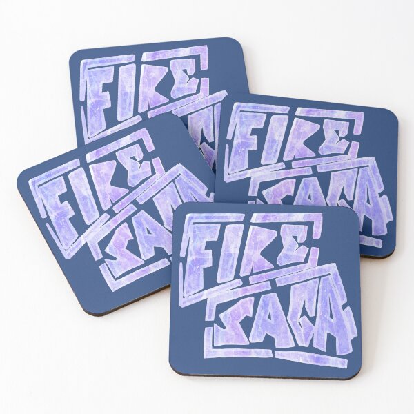 Item preview, Fire Saga logo - Iceland ice blue - Eurovision Song Contest designed and sold by peterdrawings.