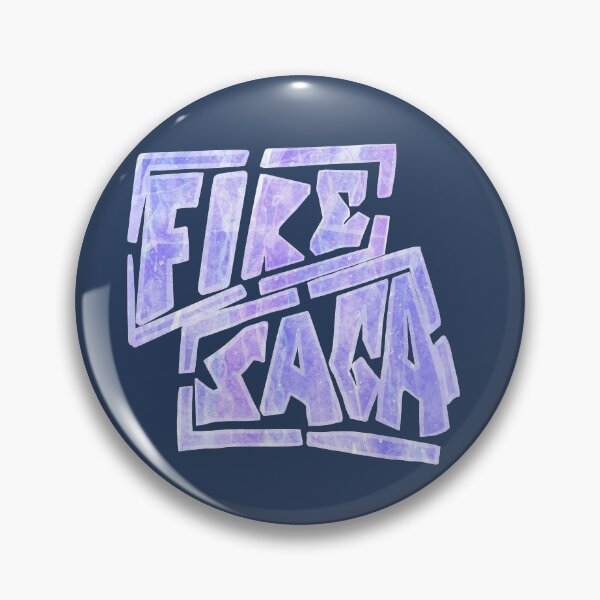 Item preview, Fire Saga logo - Iceland ice blue - Eurovision Song Contest designed and sold by peterdrawings.