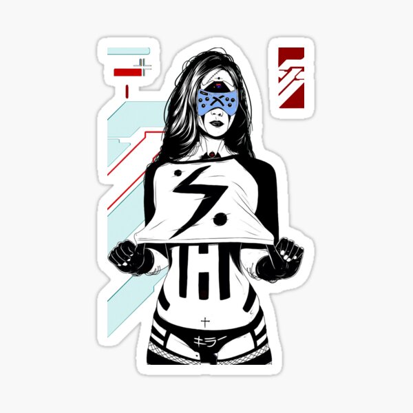Artikel-Vorschau von Cyberpunk Cyborg Girl Futuristischer Stil, designt und verkauft von OWLvision33.