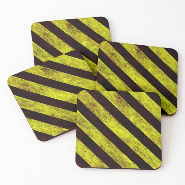 Item preview, Yellow and Black Grunge Hazard Stripes  designed and sold by Sybille-Yates.