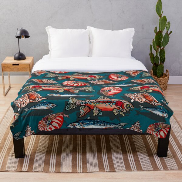 sea amimals Throw Blanket