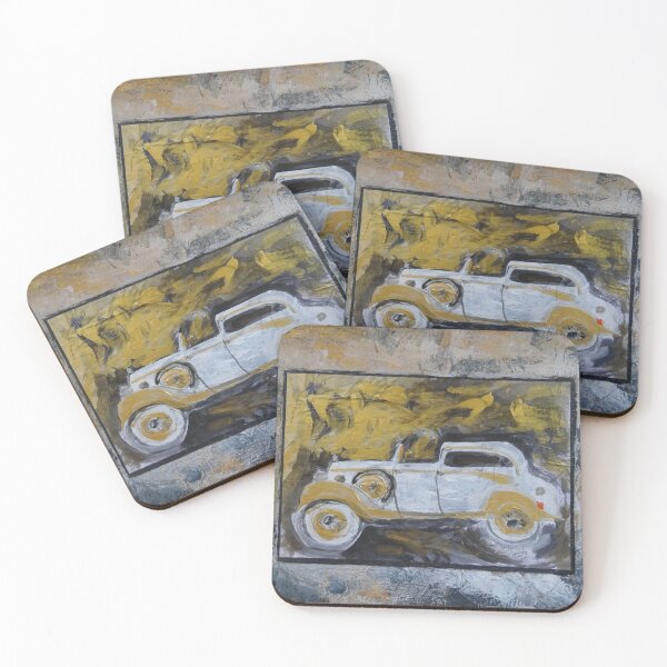 Item preview, white old car designed and sold by walterfest.