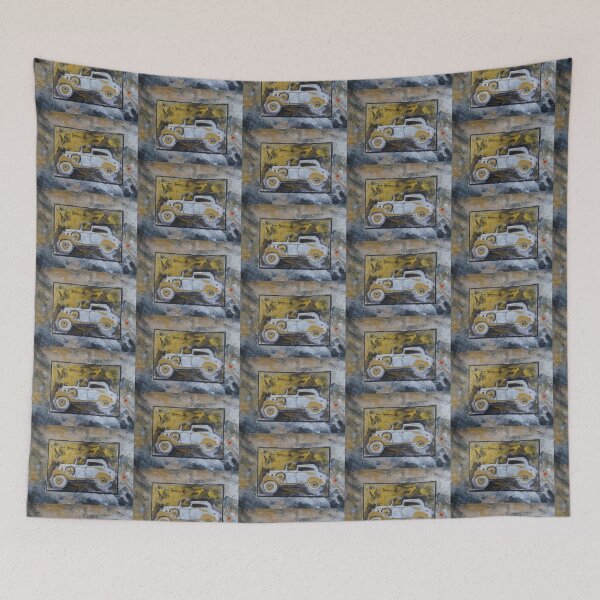 Item preview, white old car designed and sold by walterfest.