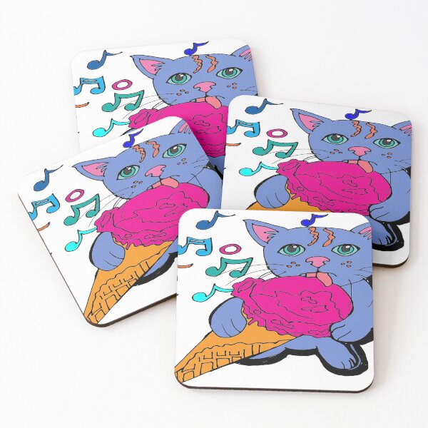 Item preview, Cute Cat Ice Cream : Funny Sweet Cat designed and sold by Assla ⭐⭐⭐⭐⭐.