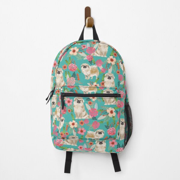 Item preview, tibetan spaniel dog floral - vintage florals, floral pet, cute dog, tibetan spaniel  designed and sold by PetFriendly.