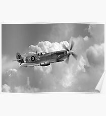 Polish Spitfire Ace Poster
