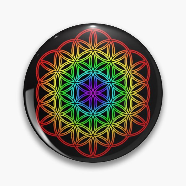 Item preview, Flower of life rainbow colors designed and sold by PranKishori.