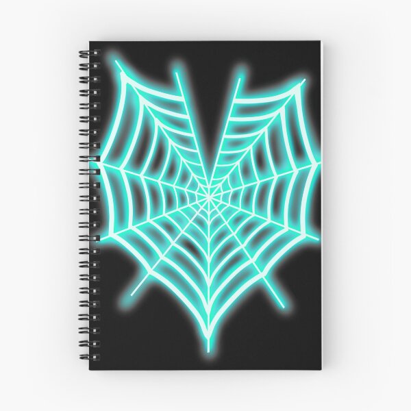 Item preview, Neon Mint Spiderweb Heart designed and sold by ItsChillJill.