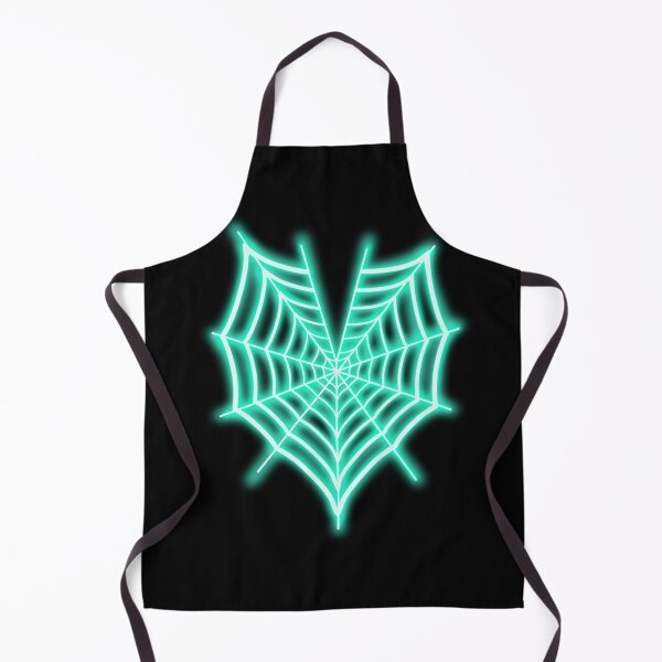 Item preview, Neon Mint Spiderweb Heart designed and sold by ItsChillJill.