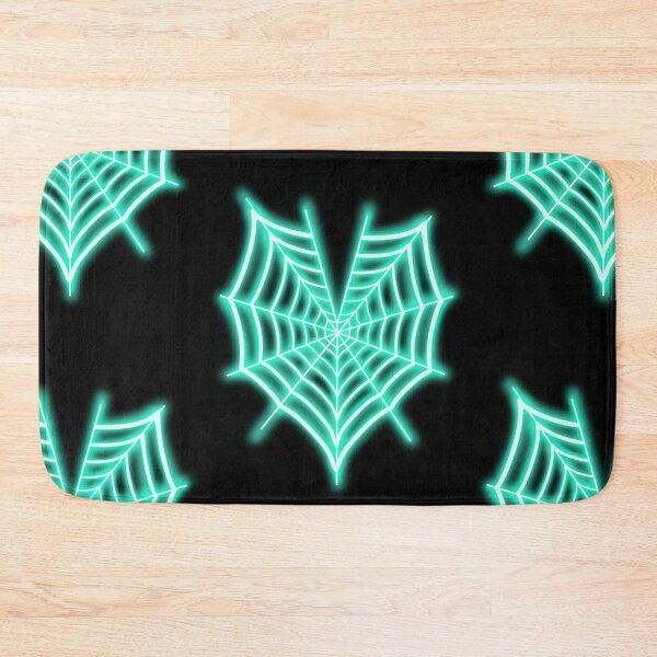 Item preview, Neon Mint Spiderweb Heart designed and sold by ItsChillJill.