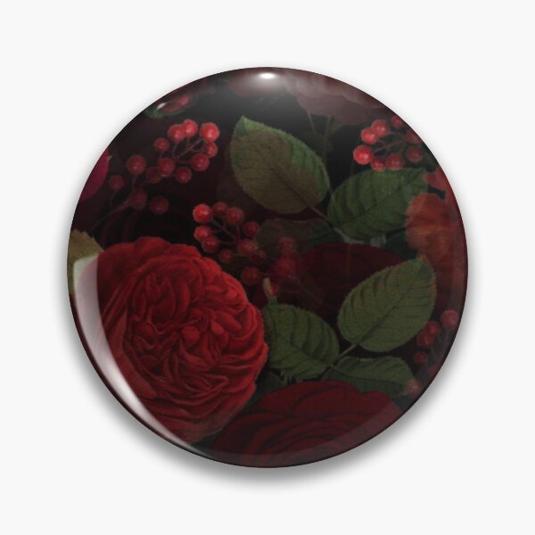 Item preview, Vintage And Shabby-Chic Roses In Red And Black Midnight Botanical Rose Garden Florals designed and sold by IZiets.