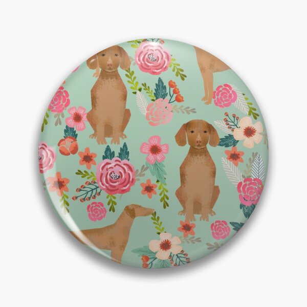 Item preview, vizsla dog floral - vintage florals, floral pet, cute dog, vizsla  designed and sold by PetFriendly.