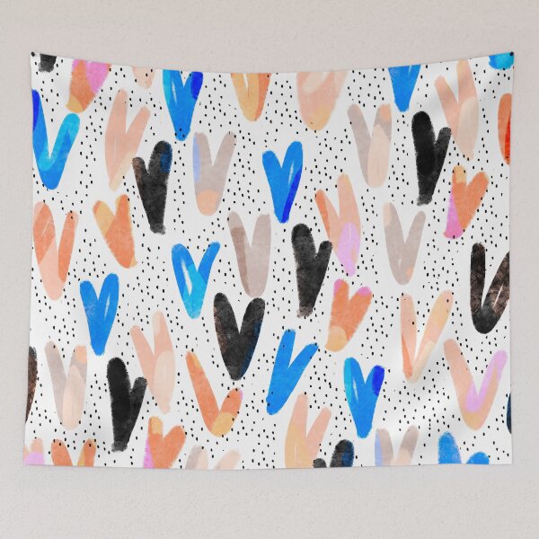 Item preview, Candy Hearts // Illustrated Heart Dot Pattern designed and sold by fossdesign.