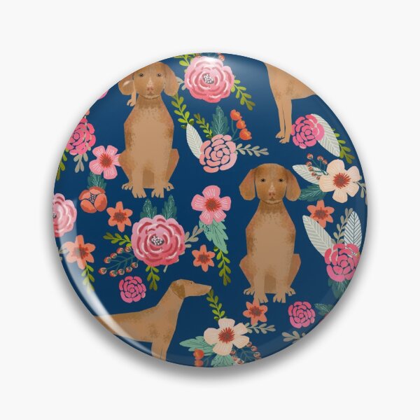 Item preview, vizsla dog floral - vintage florals, floral pet, cute dog, vizsla  designed and sold by PetFriendly.