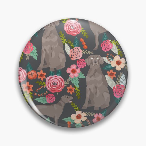 Item preview, weimaraner dog floral - vintage florals, floral pet, cute dog,weimaraner  designed and sold by PetFriendly.