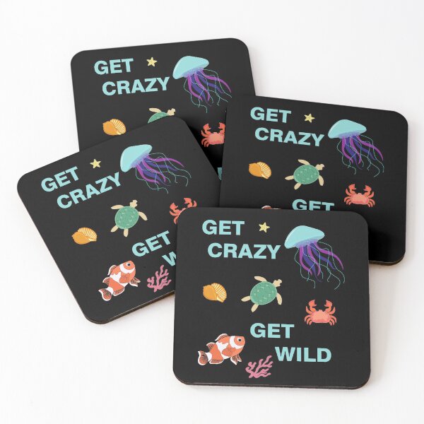 Item preview,  Get Crazy Get WILD ocean creatures jellyfish , sea star , sea turtle , fish and crab  designed and sold by SGS-.