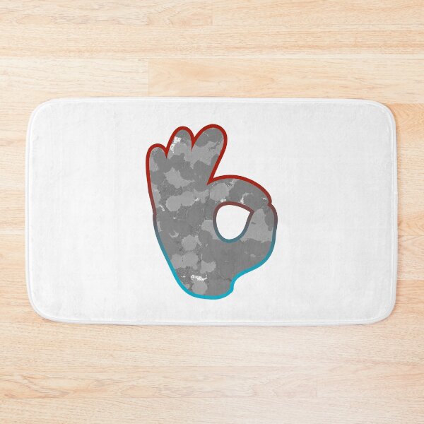 Item preview, OK Sign Moon Grey Red Blue Hand Sign Salute Okay designed and sold by IBMClothing.