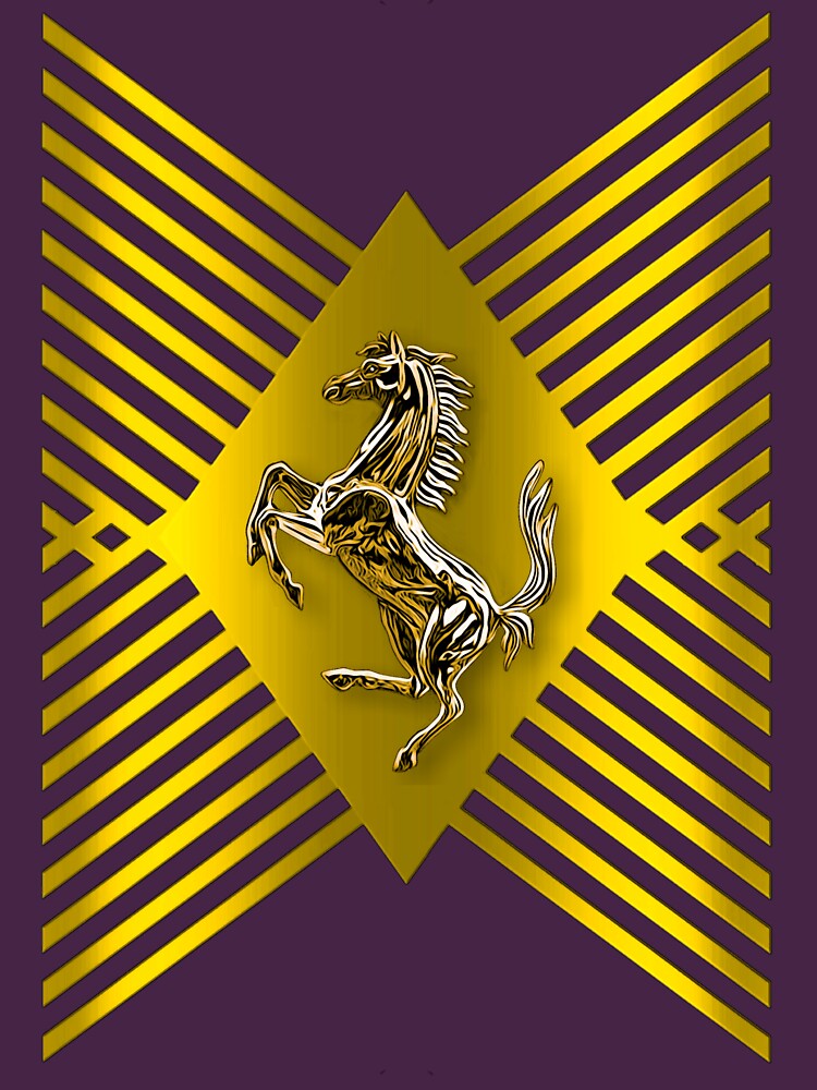 Golden Prancing Horse by Vk91art