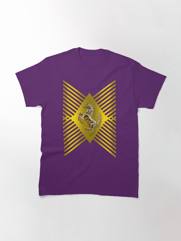 Thumbnail 3 of 7, Classic T-Shirt, Golden Prancing Horse designed and sold by Vk91art.