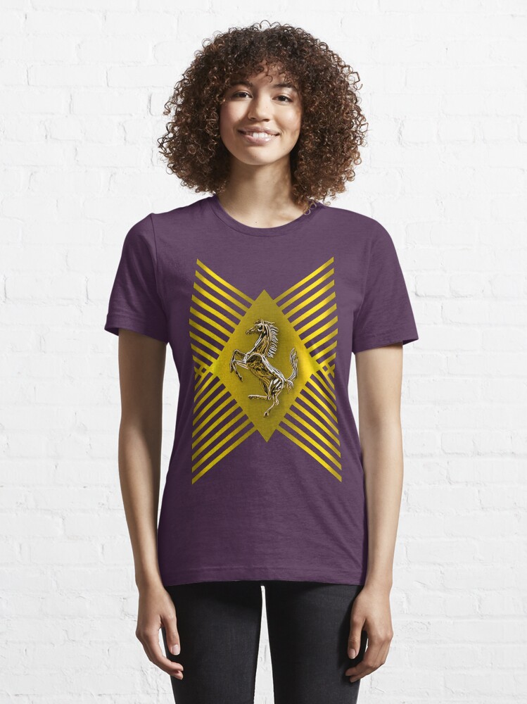 Alternate view of Golden Prancing Horse Essential T-Shirt