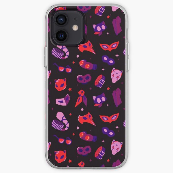 Persona 5: You'll never see us coming pattern iPhone Soft Case