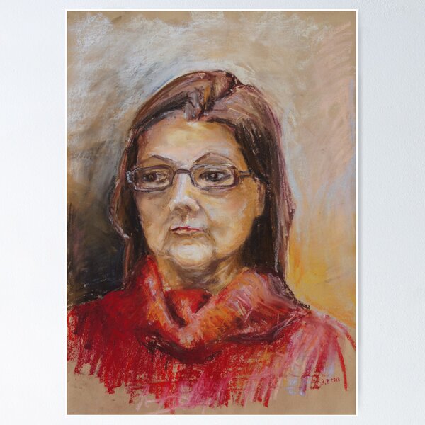 Artikel-Vorschau von Lady In A Red Pullover, designt und verkauft von Barbara Pommerenke.