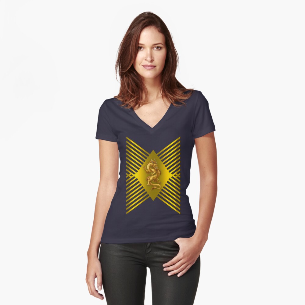 Item preview, Fitted V-Neck T-Shirt designed and sold by Vk91art.