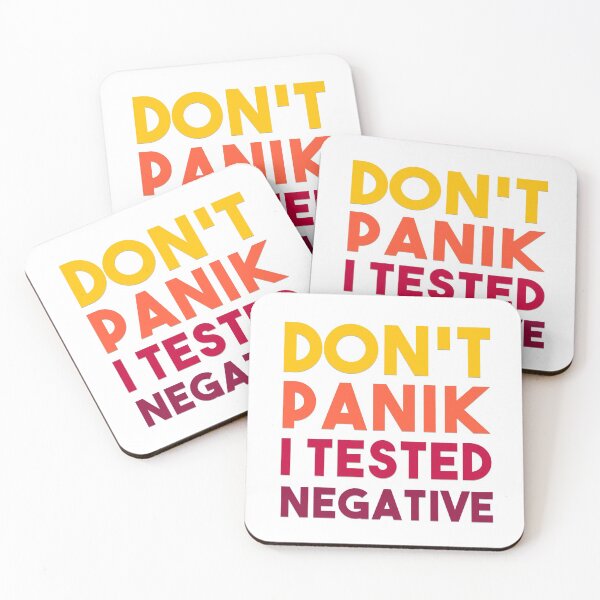 Item preview, Don't Panik, I Tested Negative Face Mask, Stylish Face Mask Washable - Funny Face Mask Adult - Protection Face Mask - Reusable Face Mask Gift For Adult designed and sold by Vikingstorm.
